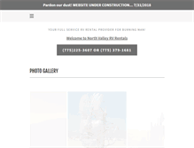 Tablet Screenshot of northvalleyrvrental.com